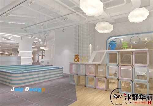 吴忠奇幻童年母婴店设计方案鉴赏|用爱筑起的温馨和舒适