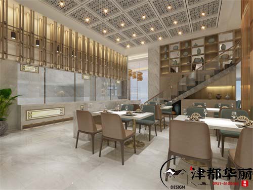 吴忠餐厅装修设计项目|津都华丽设计