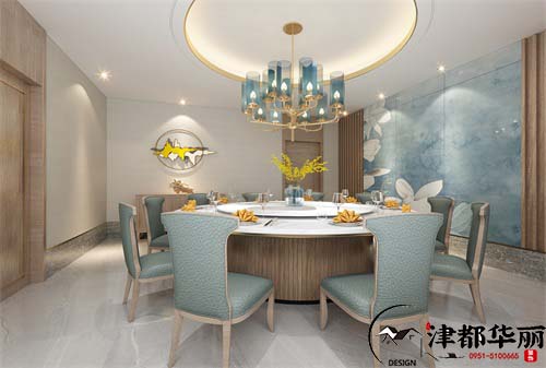 吴忠餐厅装修设计项目|津都华丽设计