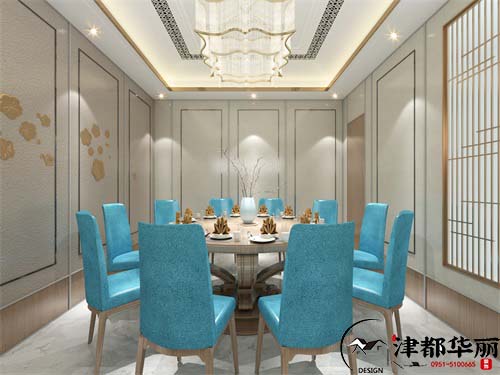 吴忠餐厅装修设计项目|津都华丽设计