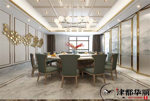 吴忠餐厅装修设计项目|津都华丽设计