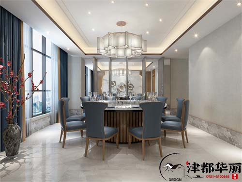 吴忠餐厅装修设计项目|津都华丽设计